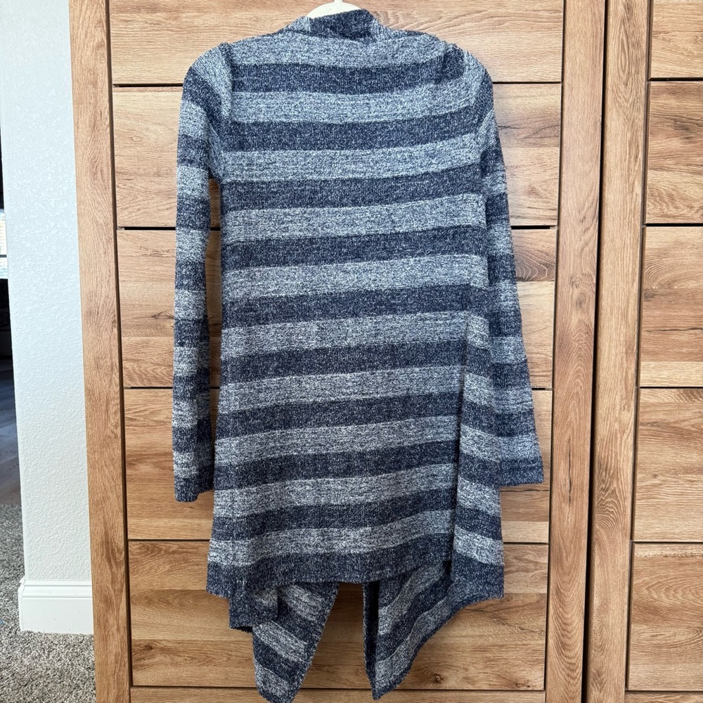 Barefoot Dreams Stripe Cozy Chic Lite Cardigan Sz S/M - Picture 3 of 3